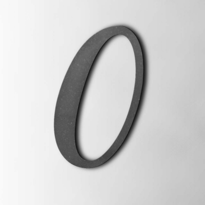 Houten Cijfer 0 Back To Black MDF Zwart - 1