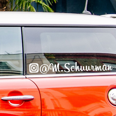 Volg Me Op Instagram Autosticker Insta Original - 1