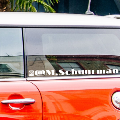 Volg Me Op Instagram Autosticker 20DB - 1 Volg Me Op Instagram Autosticker 20DB - 1