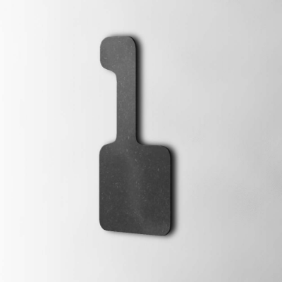 Houten Cijfer 1 Checkbook MDF Zwart - 1