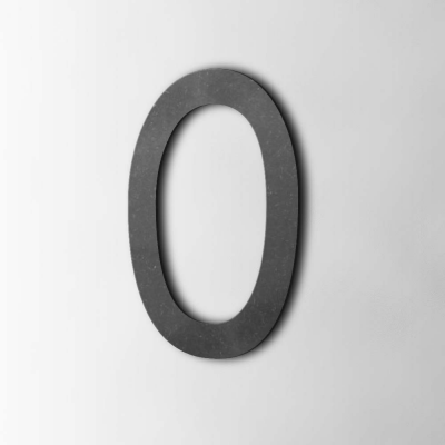 Houten Cijfer 0 Comic Sans MDF Zwart - 1