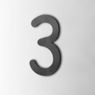 Houten Cijfer 3 Comic Sans MDF Zwart - 1 Houten Cijfer 3 Comic Sans MDF Zwart - 1
