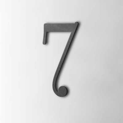 Houten Cijfer 7 Filisofia MDF Zwart - 1