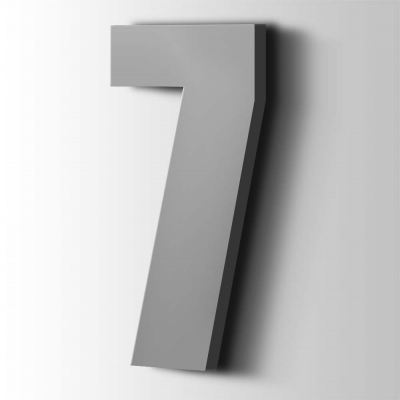 Kunststof Cijfer 7 Impact Acrylaat 7040 Window Grey - 1