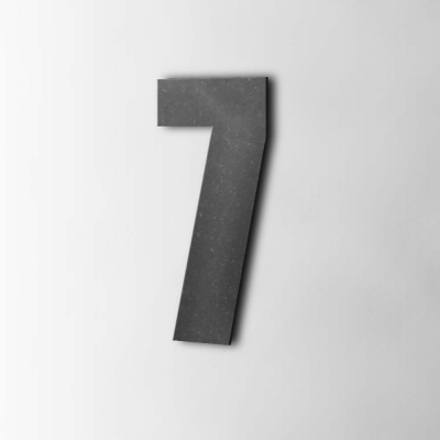 Houten Cijfer 7 Impact MDF Zwart - 1 Houten Cijfer 7 Impact MDF Zwart - 1