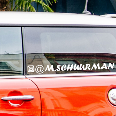 Volg Me Op Instagram Autosticker Forte - 1