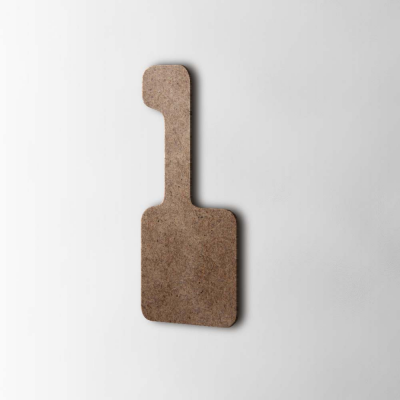 Houten Cijfer 1 Checkbook MDF Bruin - 1