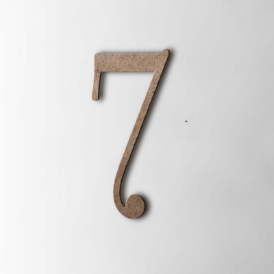 Houten Cijfer 7 Filisofia MDF Bruin - 1