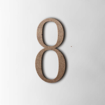 Houten Cijfer 8 Filisofia MDF Bruin - 1