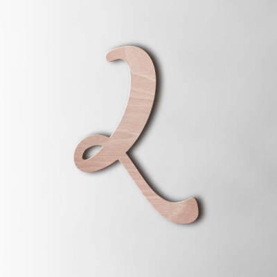 Houten Cijfer 2 Back to Black Okoume - 1