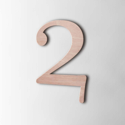 Houten Cijfer 2 Filisofia Okoume - 1