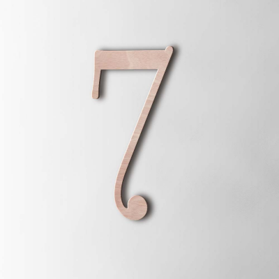 Houten Cijfer 7 Filisofia Okoume - 1