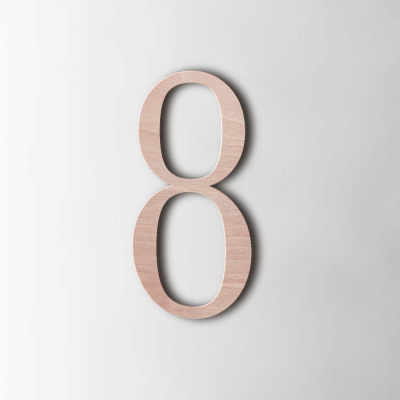 Houten Cijfer 8 Filisofia Okoume - 1