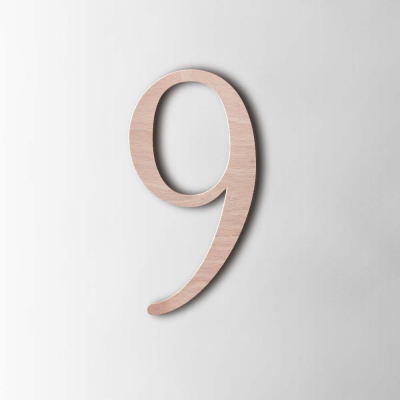Houten Cijfer 9 Filisofia Okoume - 1