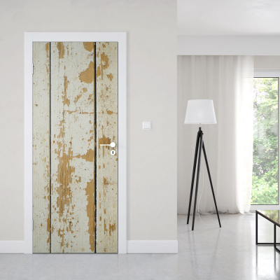 Deursticker Oud verf op hout - 1