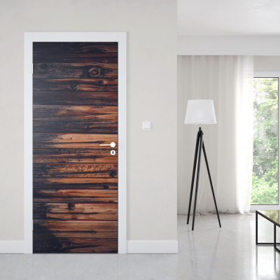 Deursticker verkleurt hout - 1