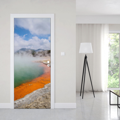 Deursticker Vulkanisch meer - 1