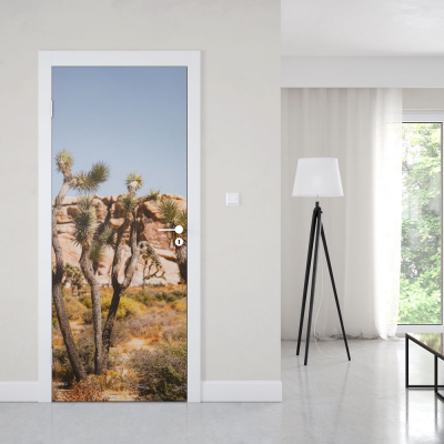 Deursticker Woestijn bomen - 1