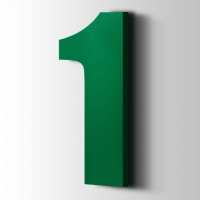 Kunststof Cijfer 1 Impact Acrylaat 6029 Mint Green - 1