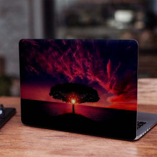 Laptop-Aufkleber „Einsamer Baum“ – 1