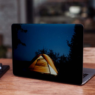 Camping-Laptop-Aufkleber – 1