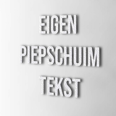 - Bedenk en ontwerp je eigen piepschuim tekst - 1