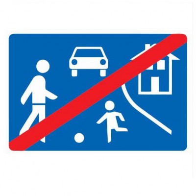 Einde woonerf Sticker - 1