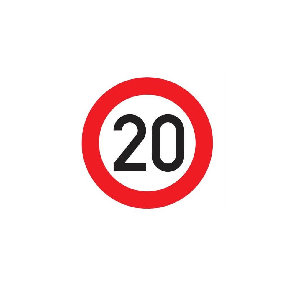 Maximumsnelheid 20 km Sticker - 2