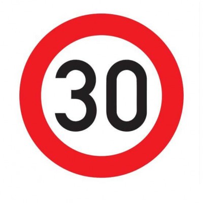 Maximumsnelheid 30 km Sticker - 1