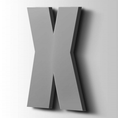 Kunststof Letter X Impact Acrylaat 7040 Window Grey - 1
