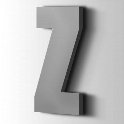Kunststof Letter Z Impact Acrylaat 7040 Window Grey - 1