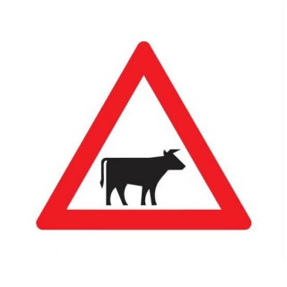 Aufkleber „Vorsicht vor Rindern“ – 1