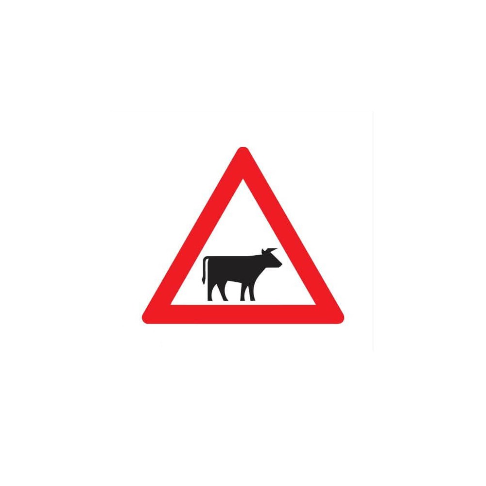 Pas op vee Sticker - 1
