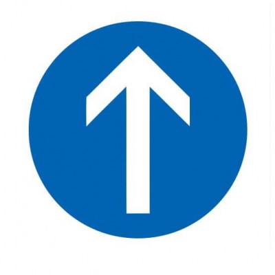 Rechtdoor Sticker - 1