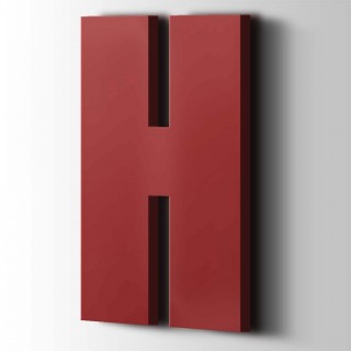 Kunststof Letter H Impact Acrylaat 3001 Signal Red - 1