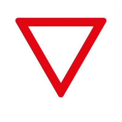 Voorrang verlenen op kruising Sticker - 1