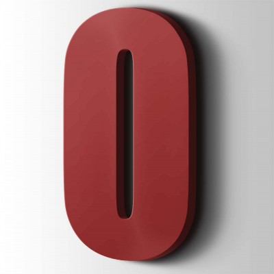 Kunststof Letter O Impact Acrylaat 3001 Signal Red - 1