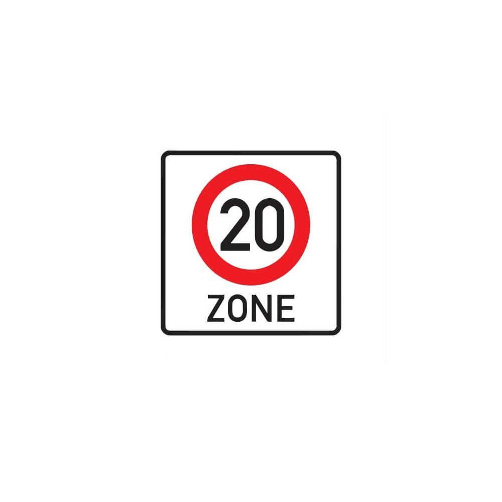 20 km zone Sticker - 1