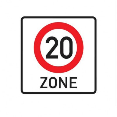 20 km zone Sticker - 1