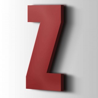 Kunststof Letter Z Impact Acrylaat 3001 Signal Red - 1