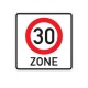 30 km zone Sticker