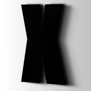 Kunststof Letter X Impact Acrylaat 9005 Jet Black - 1