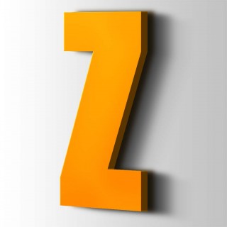 Kunststof Letter Z Impact Acrylaat 1003 Signal Yellow - 1