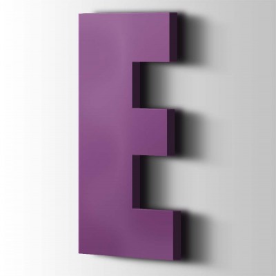 Kunststof Letter E Impact Acrylaat 4008 Signal Violet - 1