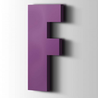 Kunststof Letter F Impact Acrylaat 4008 Signal Violet - 1