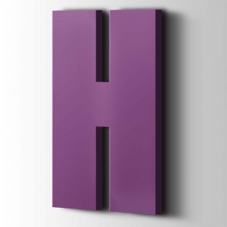 Kunststof Letter H Impact Acrylaat 4008 Signal Violet - 1