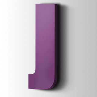 Kunststof Letter J Impact Acrylaat 4008 Signal Violet - 1