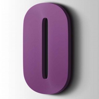 Kunststof Letter O Impact Acrylaat 4008 Signal Violet - 1