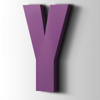 Kunststof Letter Y Impact Acrylaat 4008 Signal Violet - 1