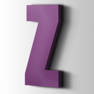 Kunststof Letter Z Impact Acrylaat 4008 Signal Violet - 1